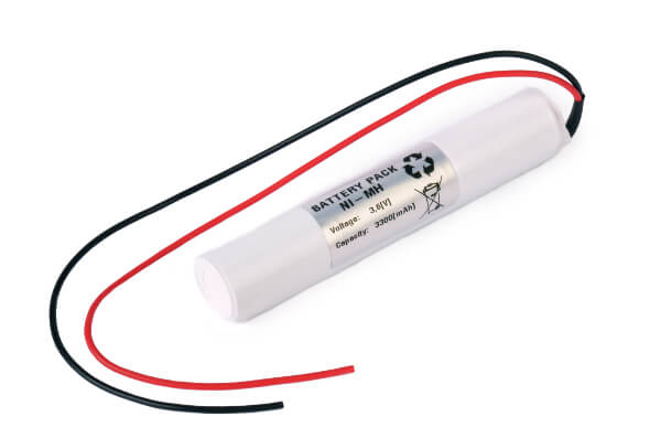 Akkupack Notlicht Notbeleuchtung 3,6V / 3300mAh (3,3Ah) Stabform mit Kabel