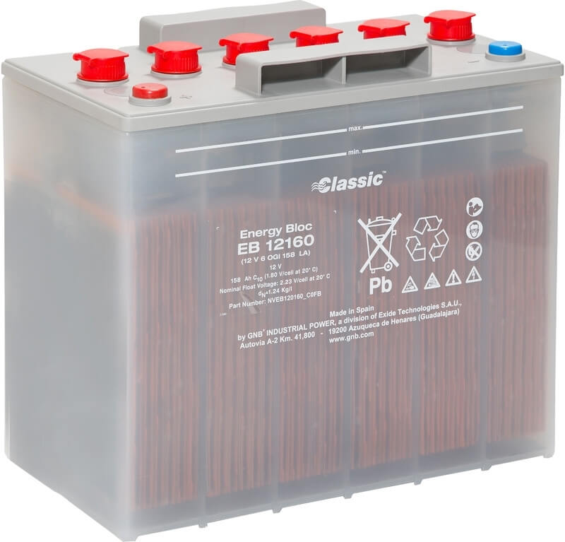 Classic Energy Bloc EB12160 - 12V | 6 OGi 158 LA | 158Ah (c10) Batterie