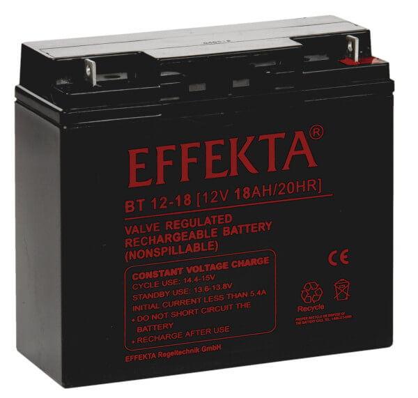 Effekta BT12-18 12V 18Ah Blei-Akku / AGM Batterie