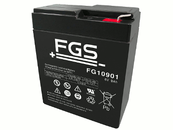 FGS FG10901 6V 9Ah Blei-Akku / AGM Batterie