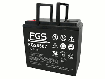 FGS FG25507 12V 55Ah Blei-Akku / AGM Batterie