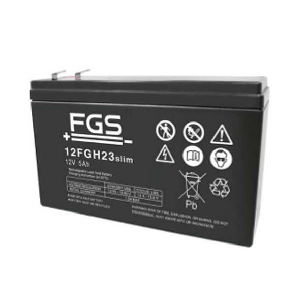 FGS 12FGH23slim 12V 5Ah Blei-Akku / AGM Batterie highrate hochstrom