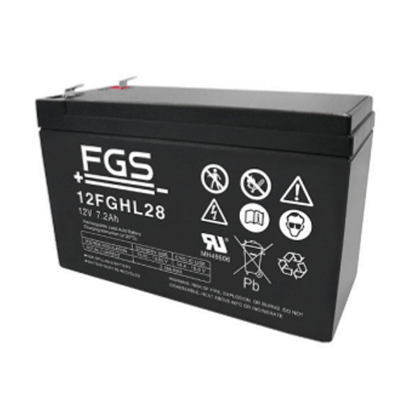 FGS 12FGHL28 12V 7,2Ah Blei-Akku / AGM Batterie Hochstrom Longlife