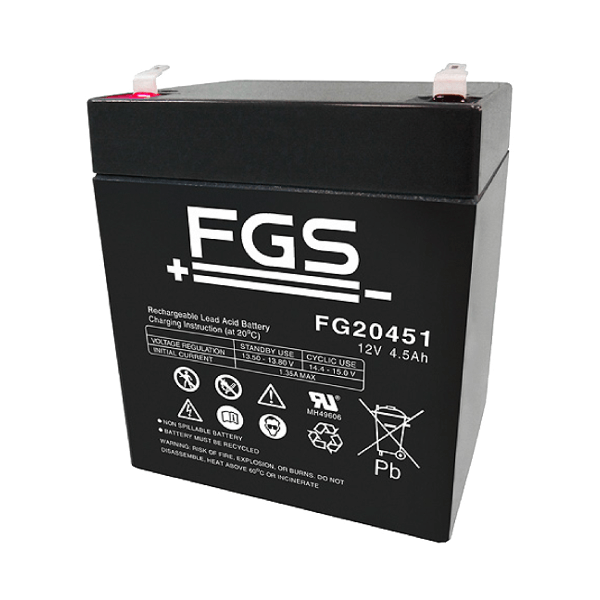 FGS FG20451 12V 4,5Ah Blei-Akku / AGM Batterie