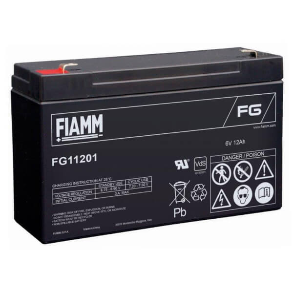 Fiamm FG11201 6V 12Ah Blei-Akku / AGM Batterie
