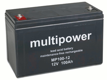 Multipower MP100-12 12V 100Ah Blei-Akku / AGM Batterie