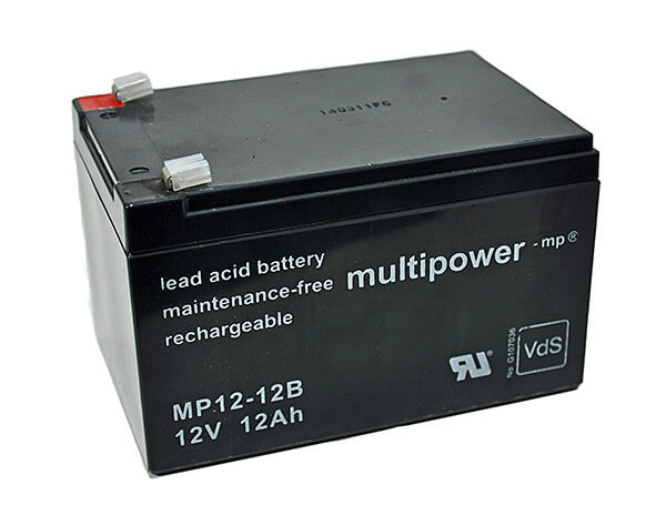 Multipower MP12-12B VdS 12V 12Ah Blei-Akku / AGM Batterie