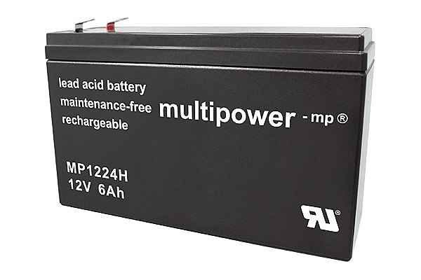 Multipower MP1224H 12V 6Ah Blei-Akku / AGM Batterie Hochstrom