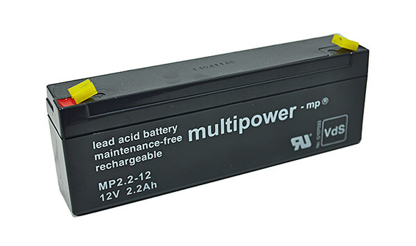 Multipower MP2.2-12 VdS 12V 2,2Ah Blei-Akku / AGM Batterie