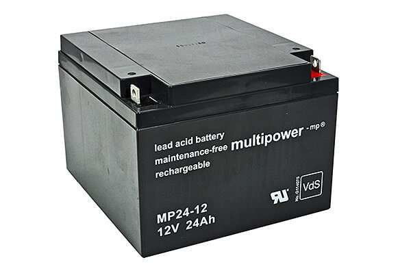 Multipower MP24-12 VdS 12V 24Ah Blei-Akku / AGM Batterie