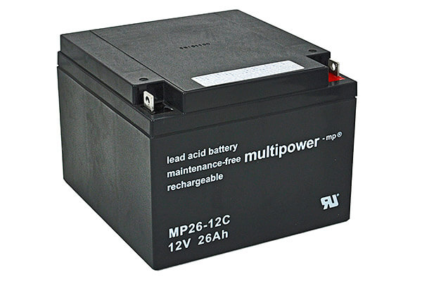 Multipower MPC26-12I 12V 26Ah Blei-Akku / AGM Batterie Zyklenfest