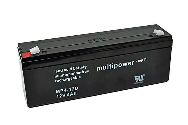 Multipower MP4-12D 12V 4Ah Blei-Akku / AGM Batterie