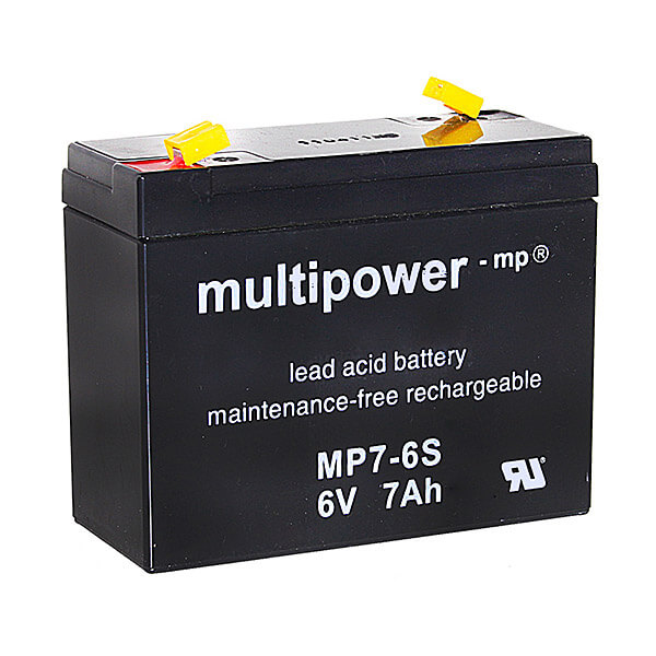 Multipower MP7-6S 6V 7Ah Blei-Akku / AGM Batterie