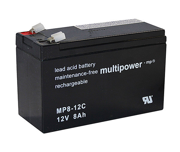 Multipower MP8-12C 12V 8Ah Blei-Akku / AGM Batterie Zyklenfest