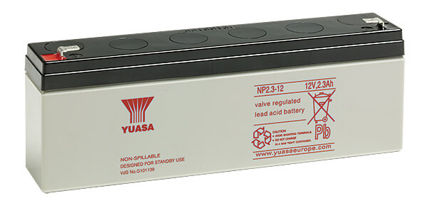 Yuasa NP2.3-12 VdS 12V 2,3Ah Blei-Akku / AGM Batterie