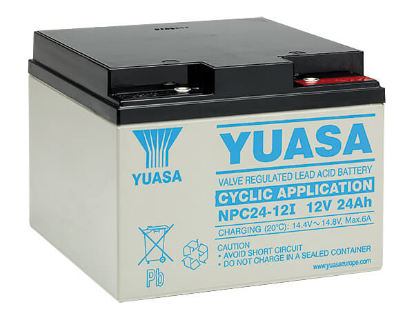 Yuasa NPC24-12I 12V 24Ah Blei-Akku / AGM Batterie Zyklenfest