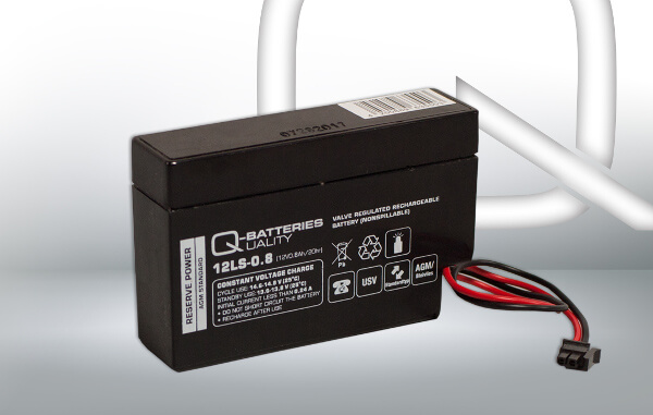 Q-Batteries 12LS-0.8 Molex 12V 0,8Ah AGM Batterie Akku