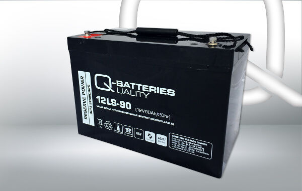 Q-Batteries 12LS-90 12V 90Ah AGM Batterie Akku