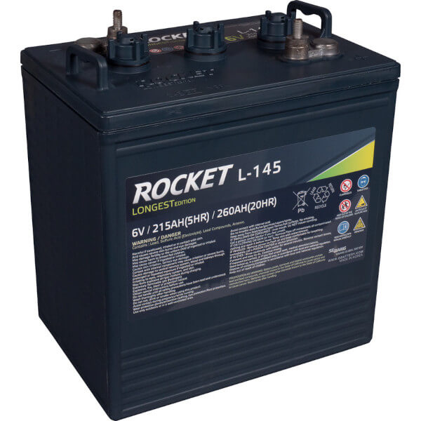 Rocket L-145 - 6V 260Ah Deep Cycle Nassbatterie