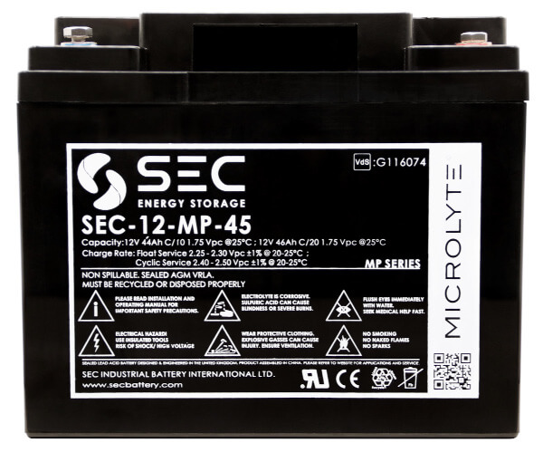 SEC-12-MP-45 AGM Batterie | 12V 45Ah VdS