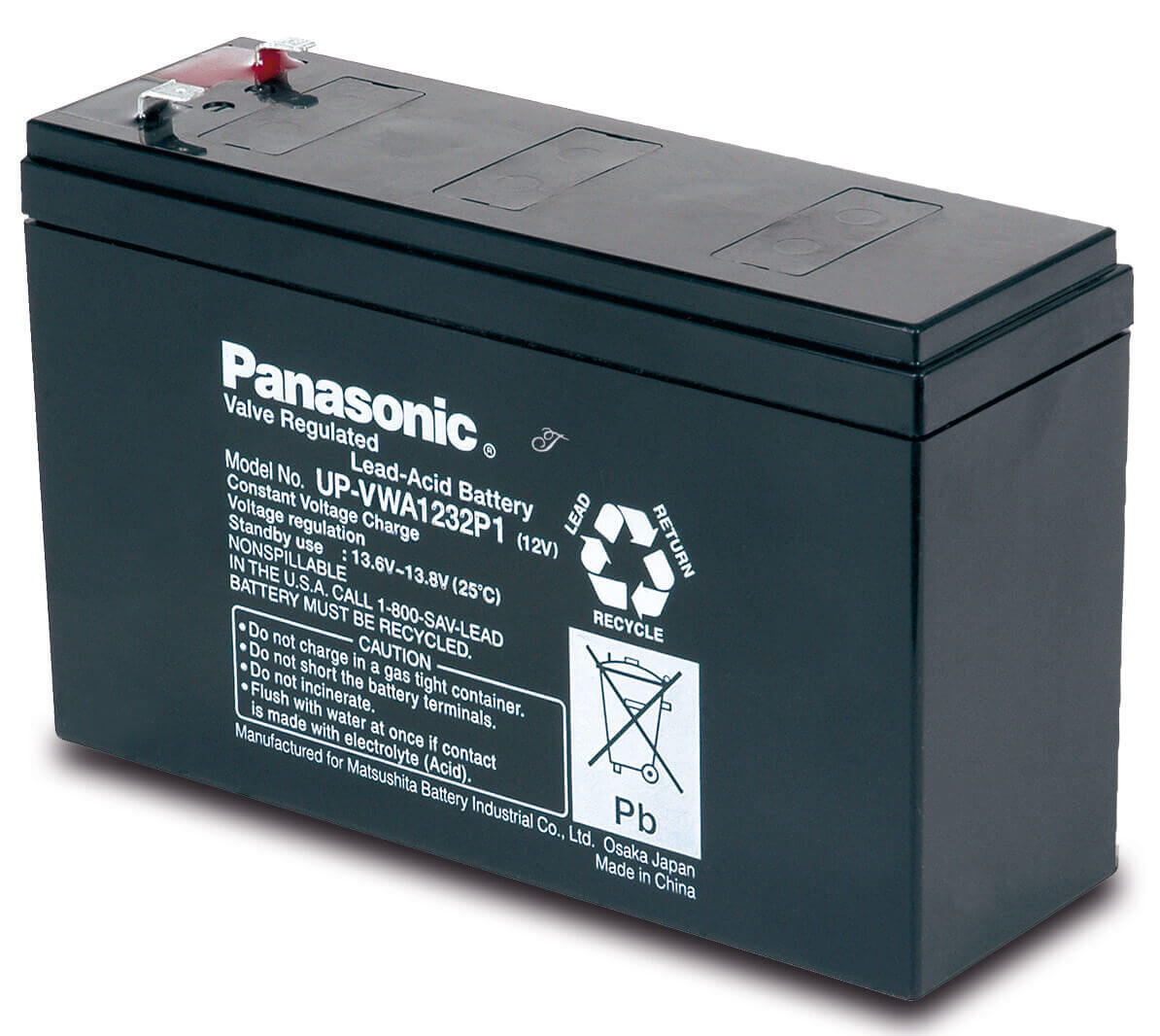 Panasonic UP-VWA1232P2 12V 4,5Ah Blei-Akku / AGM Batterie Hochstrom