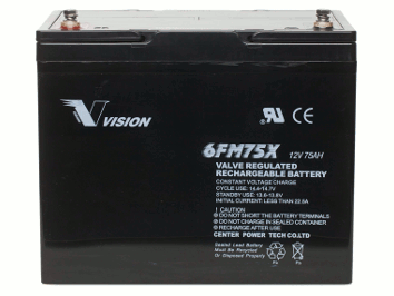 Vision 6FM75-X 12V 75Ah Blei-Akku / AGM Batterie