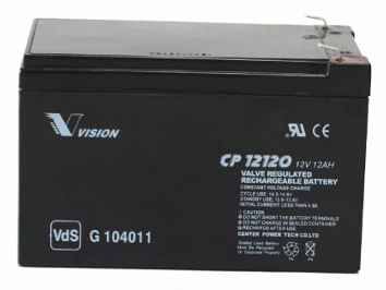 Vision CP12120 12V 12Ah Blei-Akku / AGM Batterie VdS