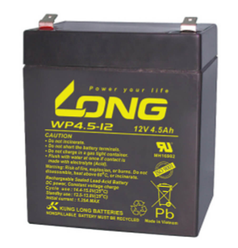 Kung Long WP4.5-12 12V 4,5Ah Blei-Akku / AGM Batterie