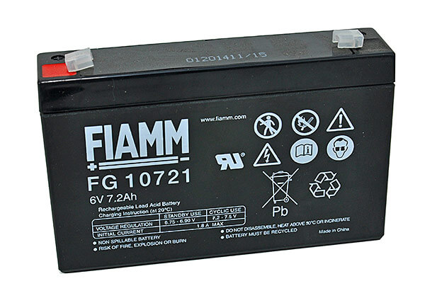 Fiamm FG10721 6V 7,2Ah Blei-Akku / AGM Batterie
