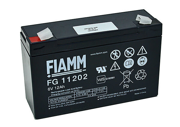 Fiamm FG11202 6V 12Ah Blei-Akku / AGM Batterie