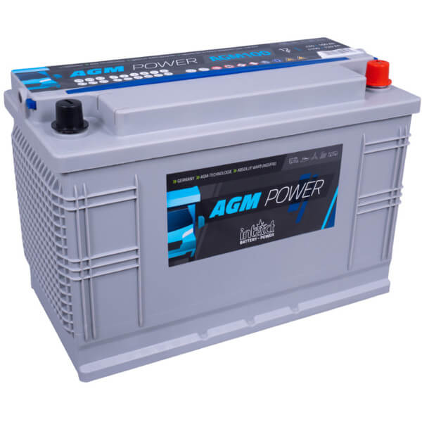AGM 100 Ah Batterie - wartungsfrei und auslaufsicher