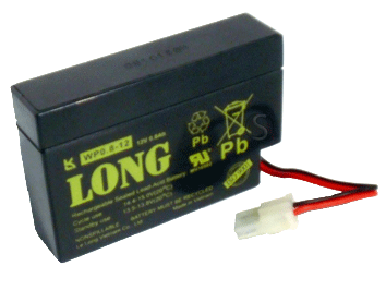 Kung Long WP0.8-12 12V 0,8Ah Akku mit AMP Stecker