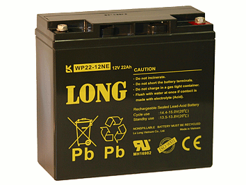 Kung Long WP22-12NE 12V 22Ah Blei-Akku / AGM Batterie Zyklenfest