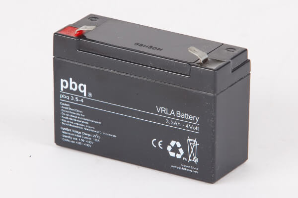 pbq 3.5-4 AGM Bleiakku - 4V 3,5Ah Allzweckbatterie mit Faston 4,8mm Anschluss