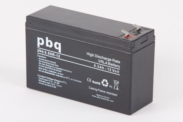 pbq HR6.5-12 / 6.5HR-12 AGM Bleiakku - 12V 6.5Ah High Rate-Batterie