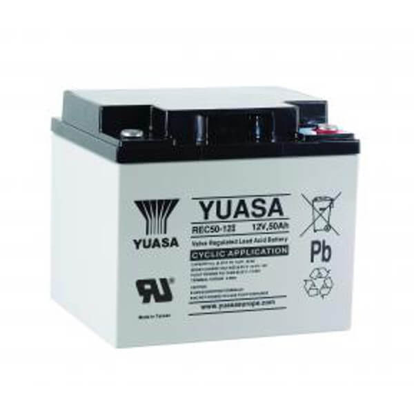 Yuasa REC50-12I 12V 50Ah Blei-Akku / AGM Batterie Zyklentyp