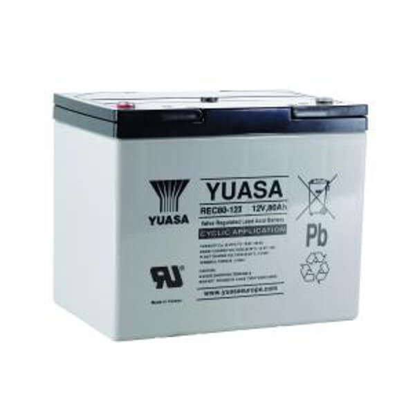 Yuasa REC80-12I 12V 80Ah Blei-Akku / AGM Batterie Zyklentyp