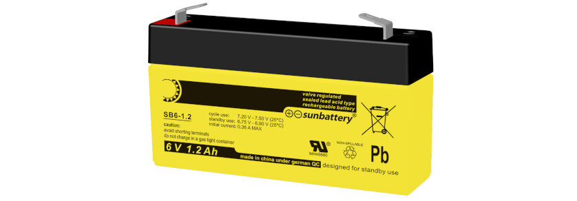 SUN Battery Standard 6V Akkus
