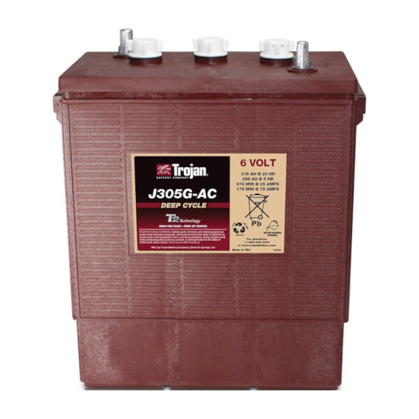 Trojan J305G-AC 6V 315Ah Deep Cycle Nassbatterie