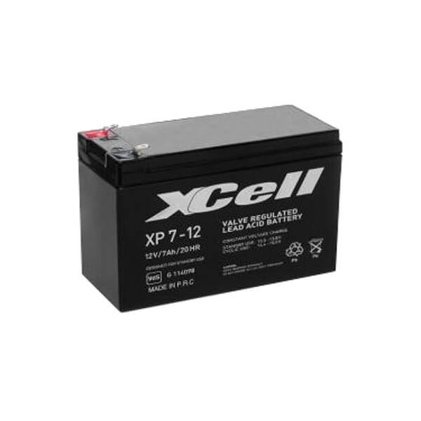 XCell XP 7-12 AGM Bleiakkku 12V 7Ah VdS Faston 4,8mm